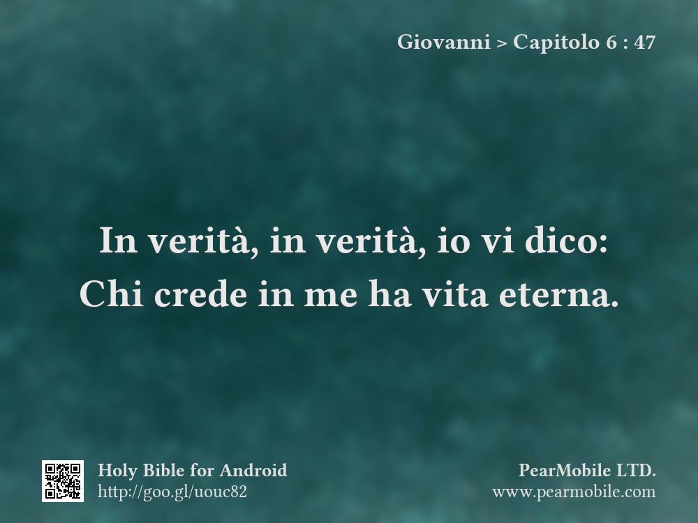 Giovanni, Capitolo 6:47